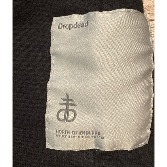 Drop Dead Hoodie Black Sweatshirt Womens Size 12 Y2K Love From Hell XL XXL read - Picture 4 of 6